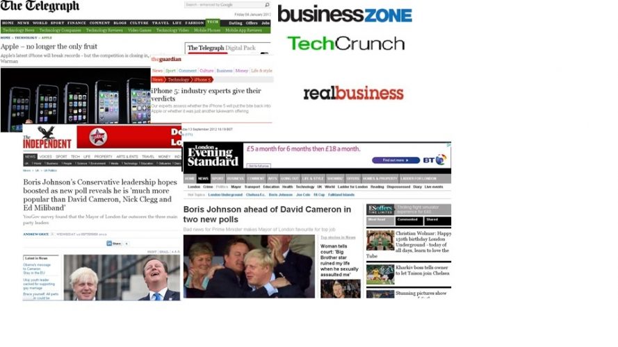 Shows media coverage from PR newsjacking case study PR newsjacking media coverage (PR survey case study)