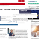 Technology PR agency media coverage from GDPR survey campaign