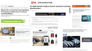 PR coverage from AI in ecommerce PR campaign